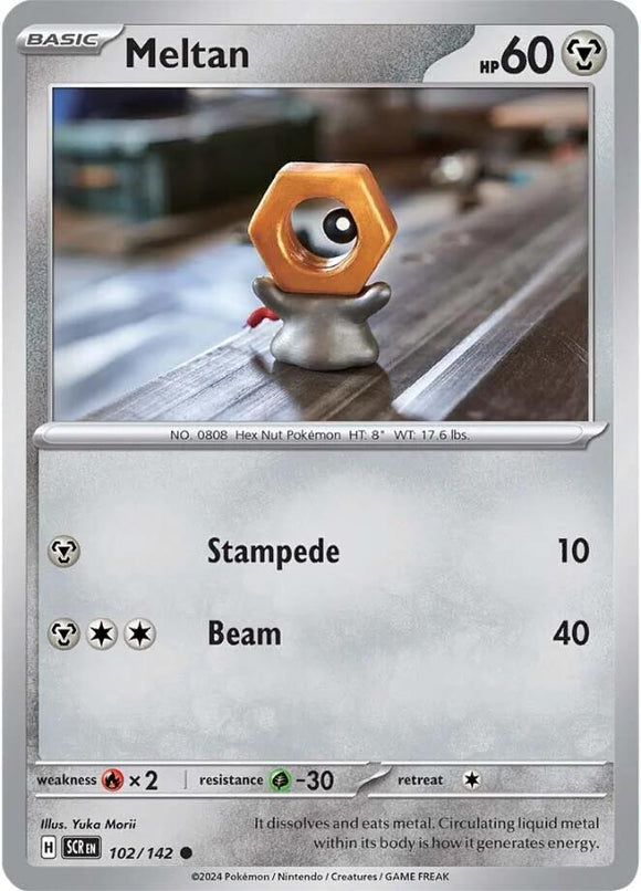Meltan [102/142] [Stellar Crown] Reverse Holofoil