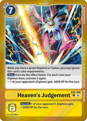 Heaven's Judgement (Event Pack 7) [EX4-068] [Alternative Being Booster] Foil