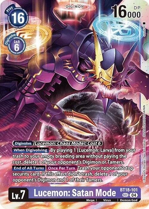 Lucemon: Satan Mode [BT18-101] [Release Special Booster 2.0] Foil