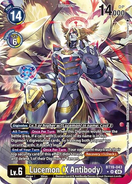 Lucemon (X Antibody) (Alternate Art) [BT19-043] [Release Special Booster 2.0] Foil