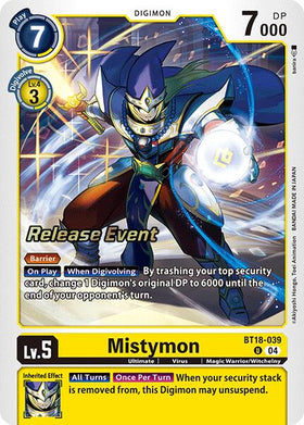Mistymon [BT18-039] [Release Special Booster 2.0 Celebration Event Cards] Foil