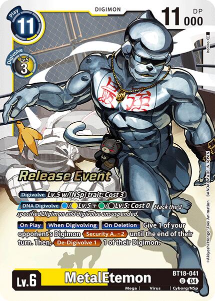 MetalEtemon [BT18-041] [Release Special Booster 2.0 Celebration Event Cards] Foil