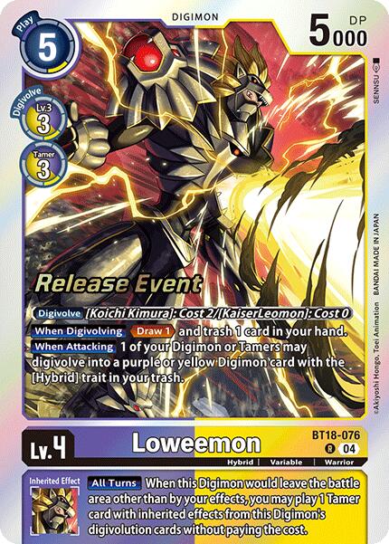 Loweemon [BT18-076] [Release Special Booster 2.0 Celebration Event Cards] Foil