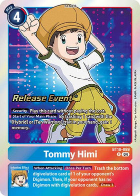 Tommy Himi [BT18-089] [Release Special Booster 2.0 Celebration Event Cards] Foil
