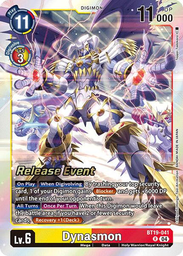 Dynasmon [BT19-041 R] [Release Special Booster 2.0 Celebration Event Cards] Foil