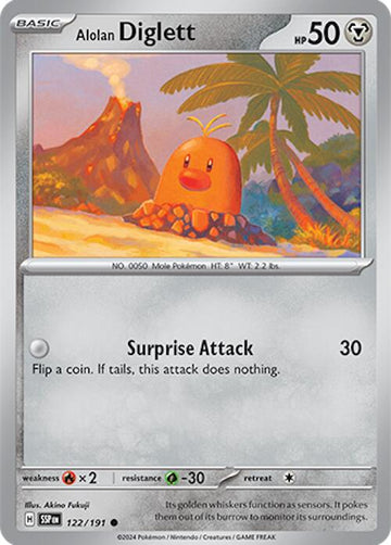 Alolan Diglett [122/191] [Surging Sparks] Reverse Holofoil