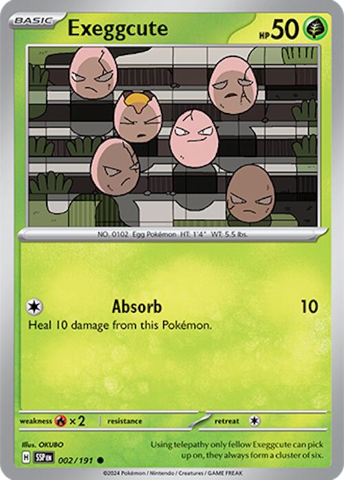 Exeggcute [002/191] [Surging Sparks] Reverse Holofoil