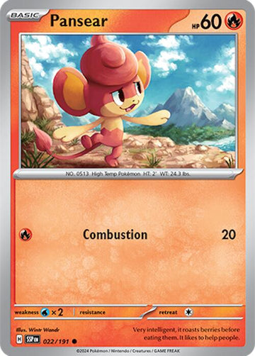 Pansear [022/191] [Surging Sparks] Reverse Holofoil