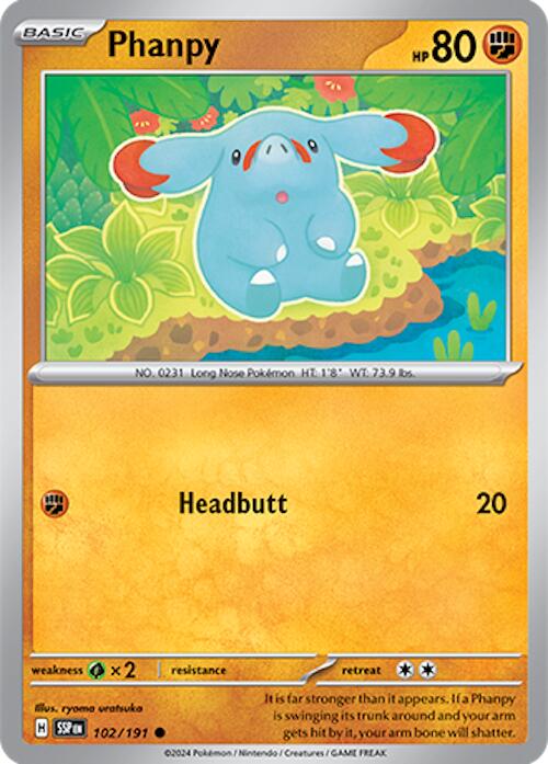 Phanpy [102/191] [Surging Sparks] Reverse Holofoil