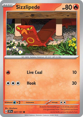 Sizzlipede [027/191] [Surging Sparks] Reverse Holofoil