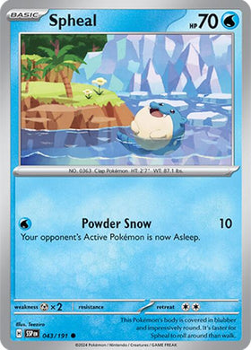 Spheal [043/191] [Surging Sparks] Reverse Holofoil