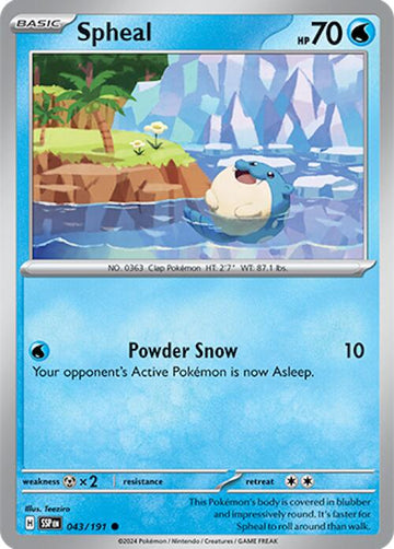 Spheal [043/191] [Surging Sparks] Reverse Holofoil