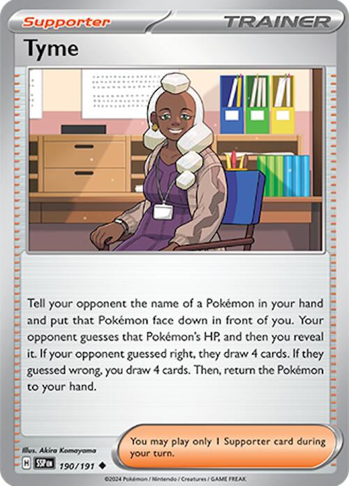 Tyme [190/191] [Surging Sparks] Reverse Holofoil