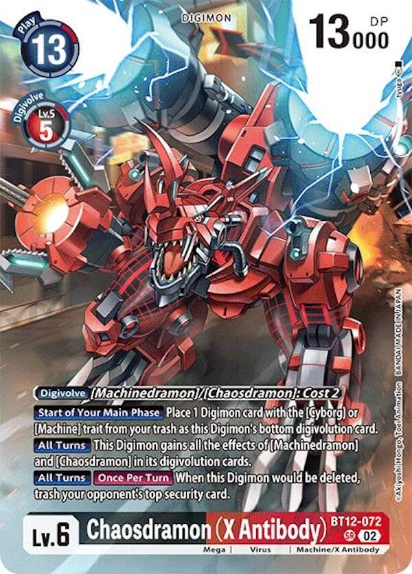 Chaosdramon (X Antibody) (Alternate Art) [BT12-072] [Special Limited Set] Foil