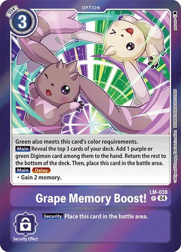 Grape Memory Boost! [LM-038] [Special Limited Set] Foil