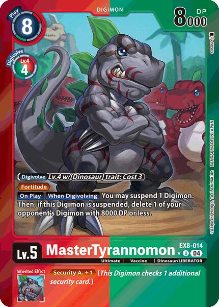 MasterTyrannomon (Limited Foil) [EX8-014] [Chain of Liberation] Foil