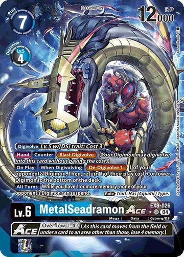 MetalSeadramon ACE (Alternate Art) [EX8-026] [Chain of Liberation] Foil