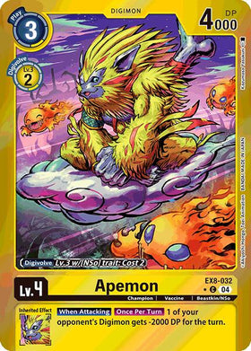 Apemon (Limited Foil) [EX8-032] [Chain of Liberation] Foil