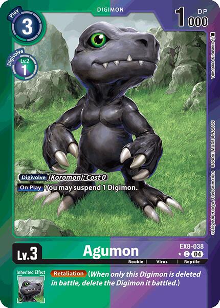 Agumon - EX8-038 (Limited Foil) [EX8-038 C] [Chain of Liberation] Foil