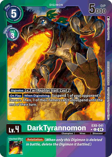 DarkTyrannomon (Limited Foil) [EX8-041] [Chain of Liberation] Foil