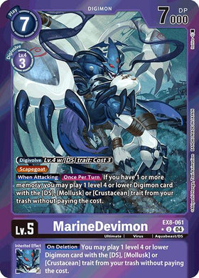 MarineDevimon (Limited Foil) [EX8-061] [Chain of Liberation] Foil