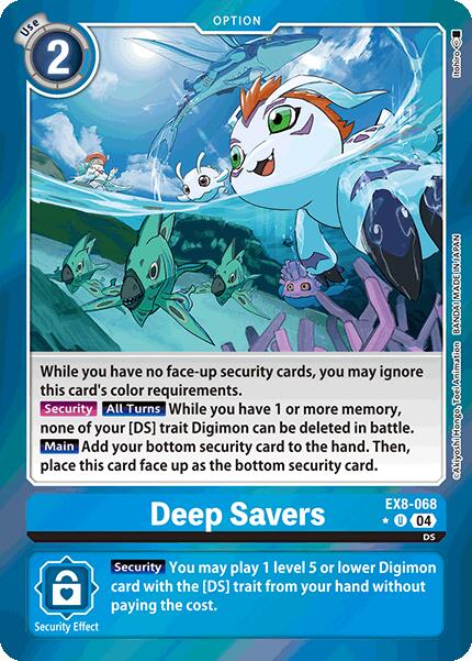 Deep Savers (Limited Foil) [EX8-068] [Chain of Liberation] Foil