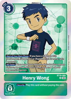 Henry Wong [BT19-085 R] [Release Special Booster 2.5] Foil