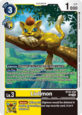 Liollmon [BT20-030] [Release Special Booster 2.5]