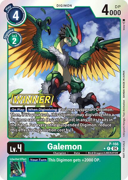 Galemon (Store Tournament 2025 Vol.1 Winner Pack) [P-166] [Digimon Pro |  Duel Kingdom
