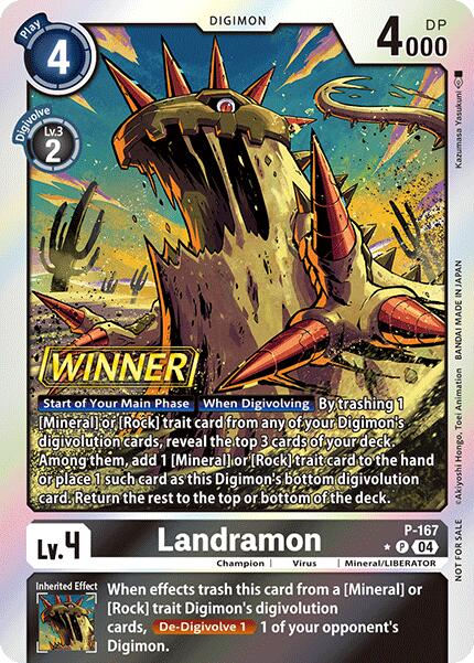 Landramon (Store Tournament 2025 Vol.1 Winner Pack) [P-167] [Digimon Promotion Cards] Foil
