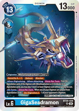 GigaSeadramon [BT20-028] [Release Special Booster 2.5] Foil