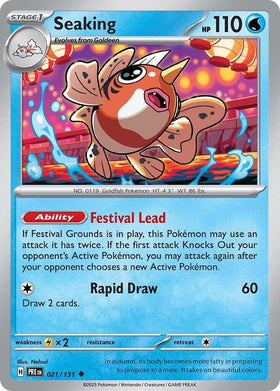 Seaking [021/131] [Prismatic Evolutions] Reverse Holofoil