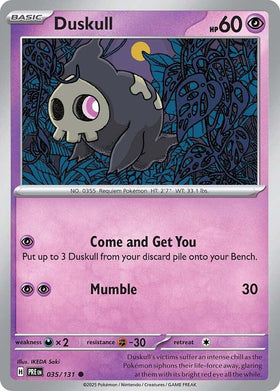 Duskull [035/131] [Prismatic Evolutions] Reverse Holofoil