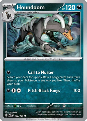 Houndoom [063/131] [Prismatic Evolutions] Reverse Holofoil