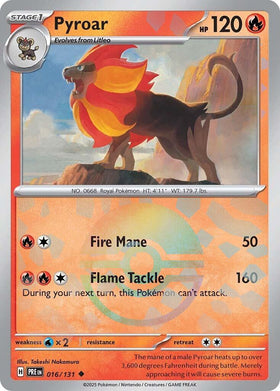 Pyroar (Poke Ball Pattern) [016/131] [Prismatic Evolutions] Holofoil