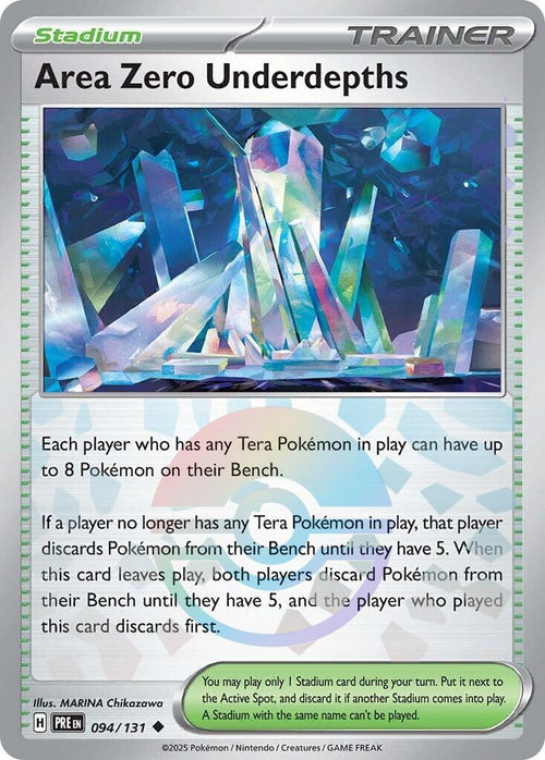 Area Zero Underdepths (Poke Ball Pattern) [094/131] [Prismatic Evolutions] Holofoil