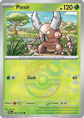 Pinsir (Master Ball Pattern) [003/131] [Prismatic Evolutions] Holofoil