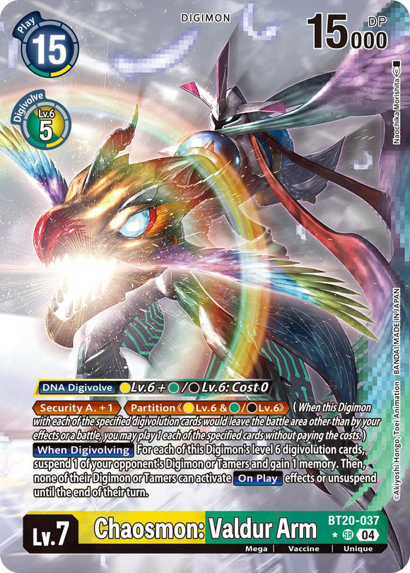 Chaosmon: Valdur Arm (Alternate Art) [BT20-037] [Release Special Booster 2.5] Foil