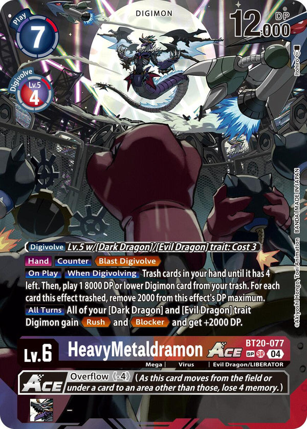 HeavyMetaldramon ACE (Textured) [BT20-077] [Release Special Booster 2.5] Foil
