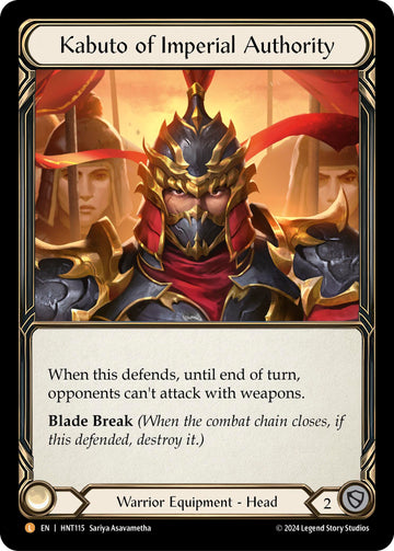 Kabuto of Imperial Authority [HNT115] [The Hunted] Rainbow Foil