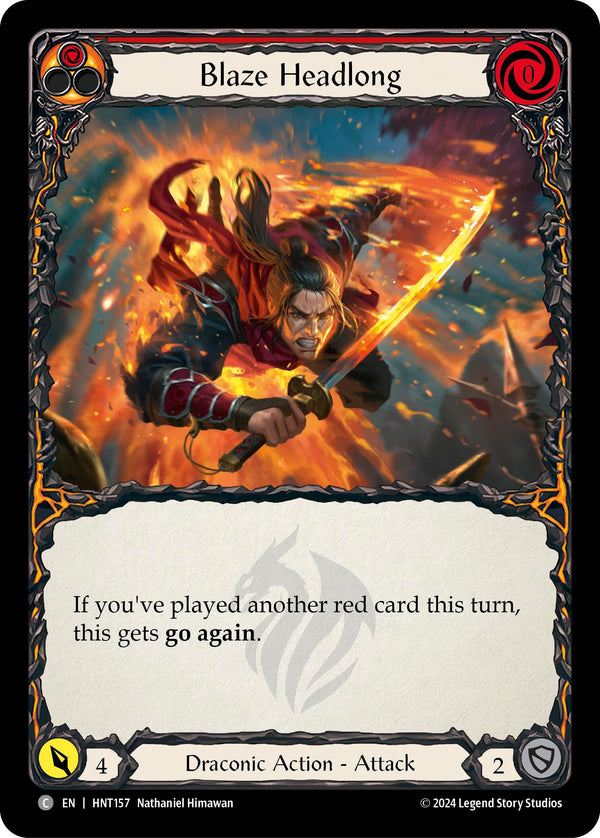 Blaze Headlong (Red) [HNT157] [The Hunted]