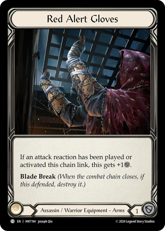 Red Alert Gloves [HNT194] [The Hunted] Cold Foil
