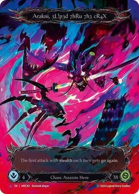 Arakni, 5L!p3d 7hRu 73h cR4X (Marvel) [HNT261] [The Hunted] Cold Foil