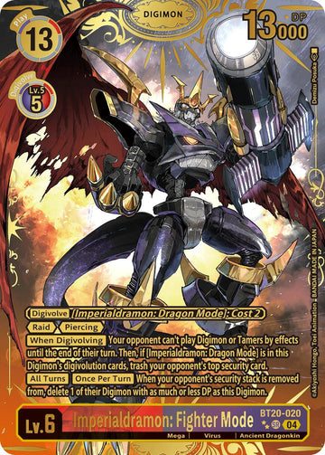 Imperialdramon: Fighter Mode (Textured) [BT20-020] [Release Special Booster 2.5] Foil