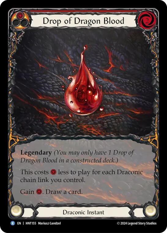 Drop of Dragon Blood (Extended Art) [HNT155] [The Hunted] Rainbow Foil