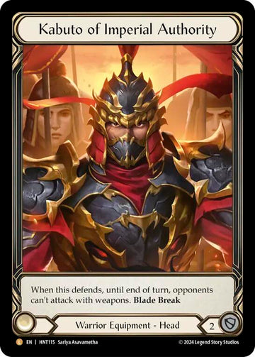 Kabuto of Imperial Authority (Extended Art) [HNT115] [The Hunted] Cold Foil