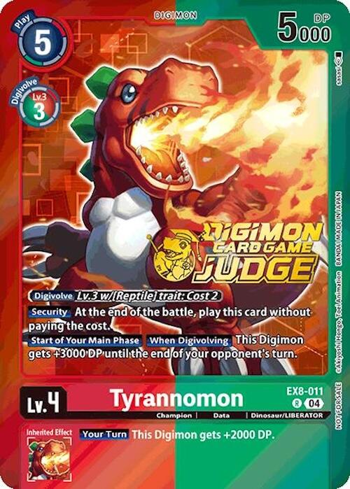 Tyrannomon (Judge Pack 2025 Wave 1) [EX8-011] [Chain of Liberation] Foil