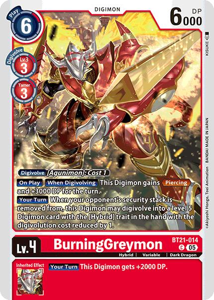 BurningGreymon [BT21-014 C] [World Convergence]
