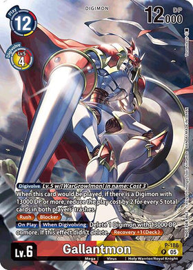 Gallantmon (BT-21: Illustration Celebration Pack) [P-186] [World Convergence] Foil