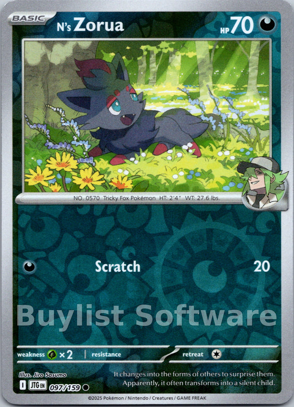 N's Zorua [097/159] [Journey Together] Reverse Holofoil